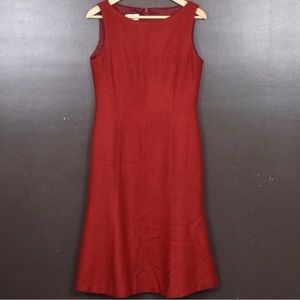 Talbots Sleeveless Dress | 8 | cranberry red